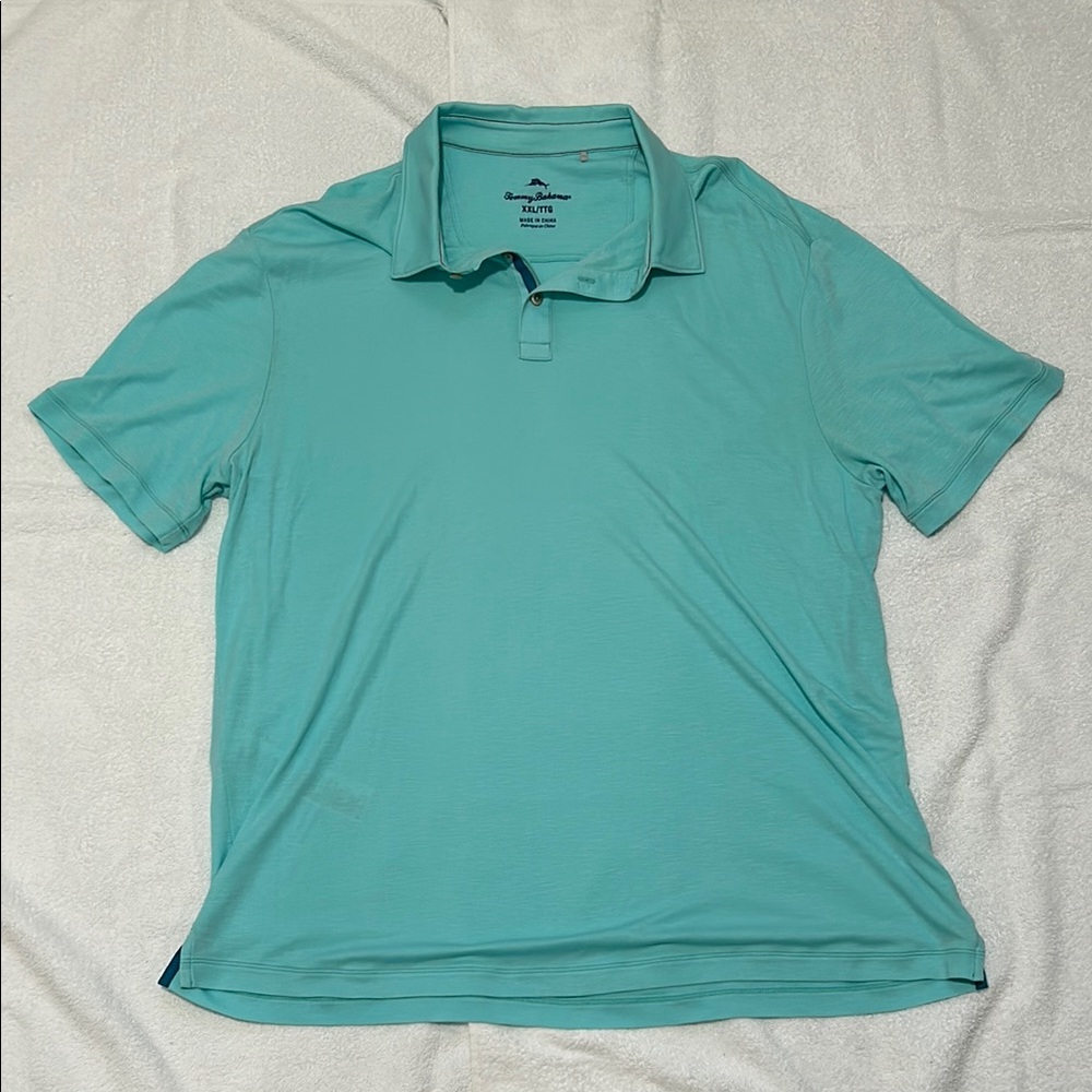 Tommy Bahama Men's Aqua Polo Shirt